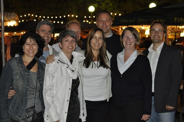 Astrid Wallmann auf dem Weinfest